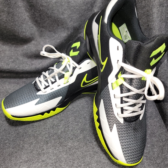 Nike Black and Neon Yellow Athletic Shoes - Picture 3 of 4